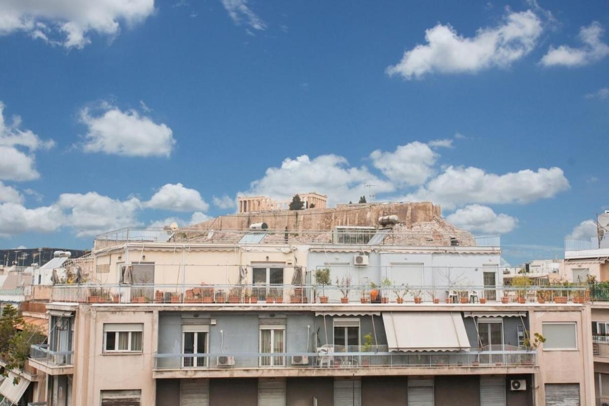 Lovely Apt W/Heated Jacuzzi &Full Acropolis View Athén Kültér fotó